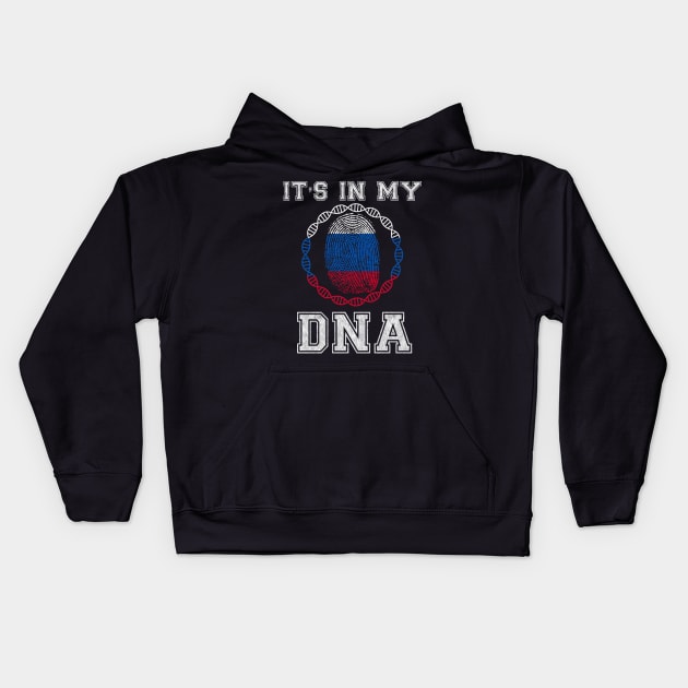 Russia  It's In My DNA - Gift for Russian From Russia Kids Hoodie by Country Flags